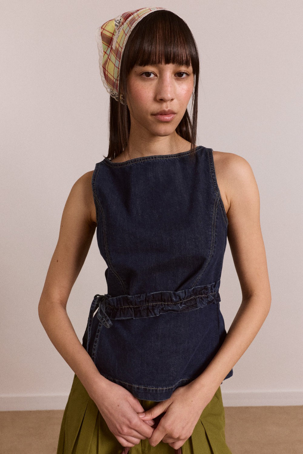 Damson Madder maxime top - dark indigo