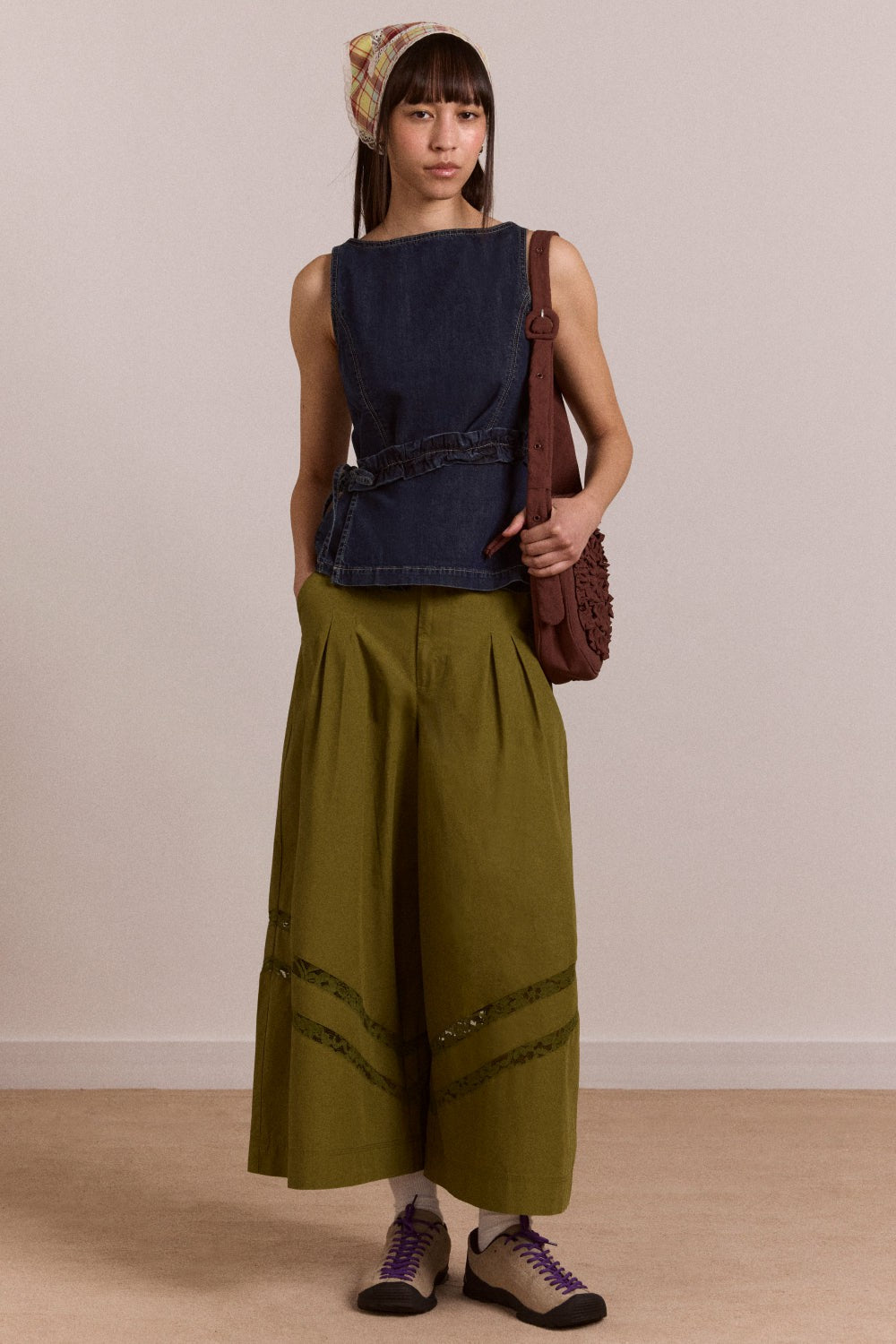 Damson Madder maxime top - dark indigo