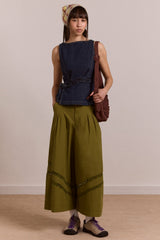 Damson Madder maxime top - dark indigo