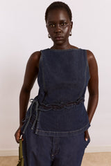 Damson Madder maxime top - dark indigo