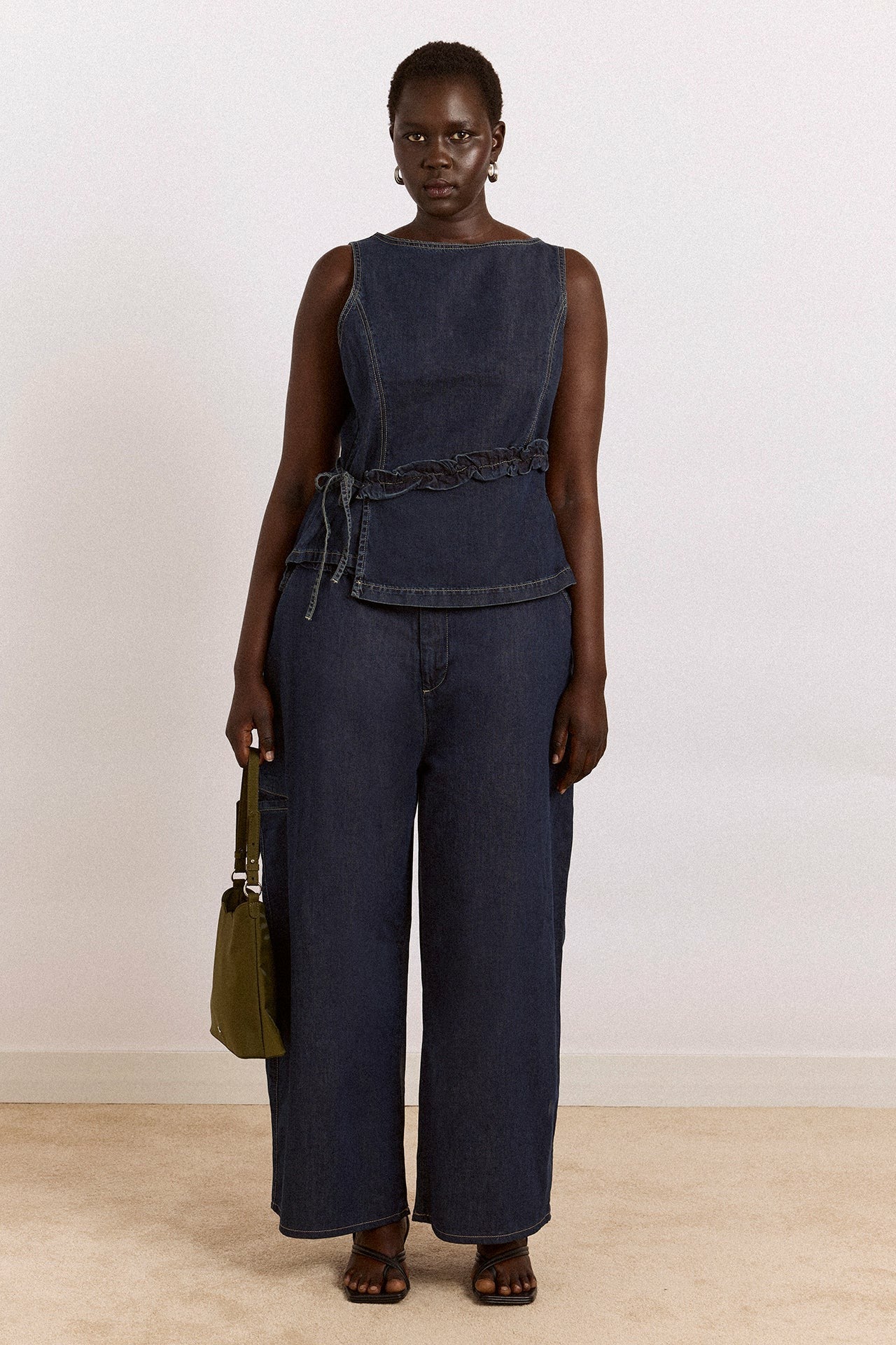 Damson Madder maxime top - dark indigo