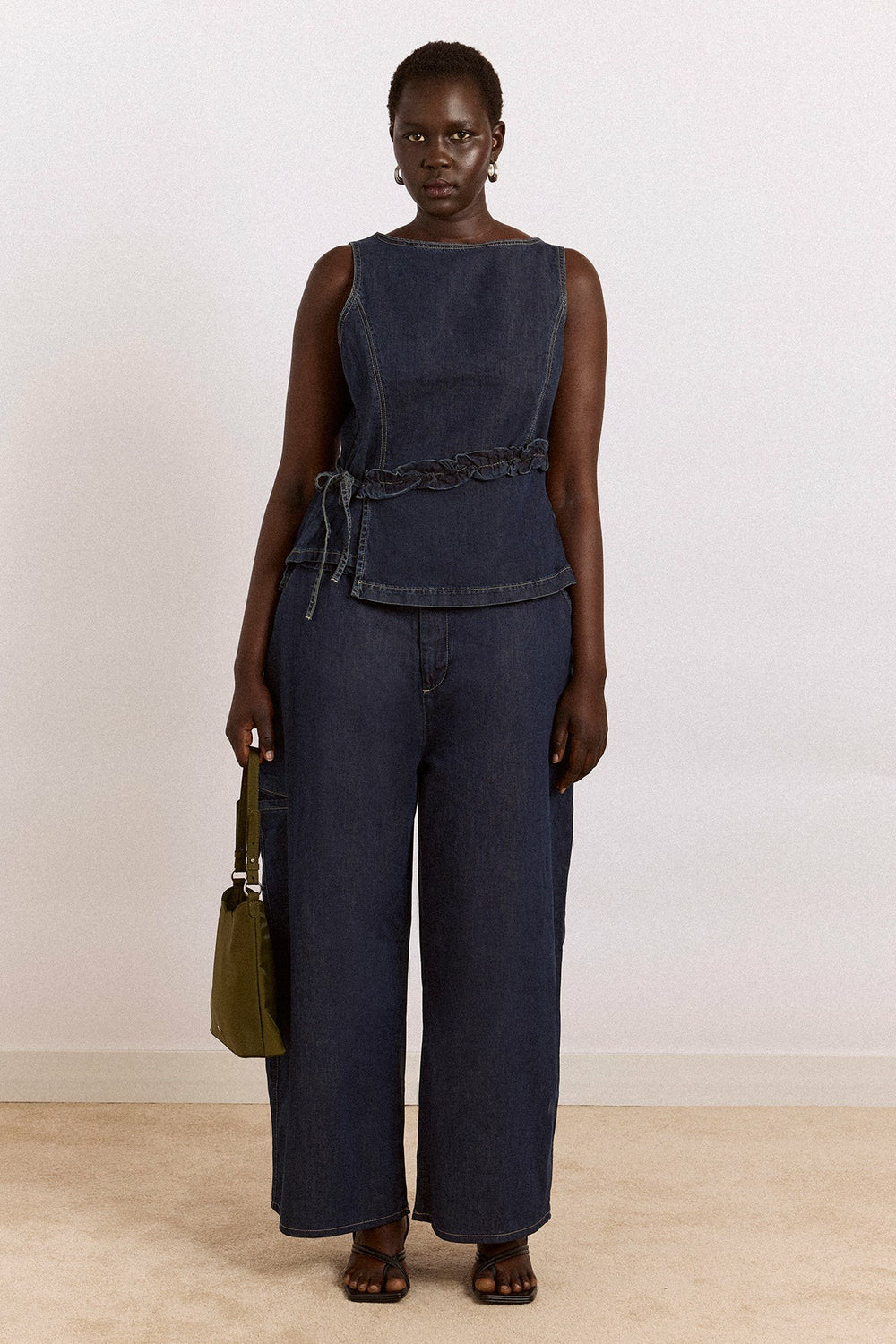 Damson Madder maxime top - dark indigo