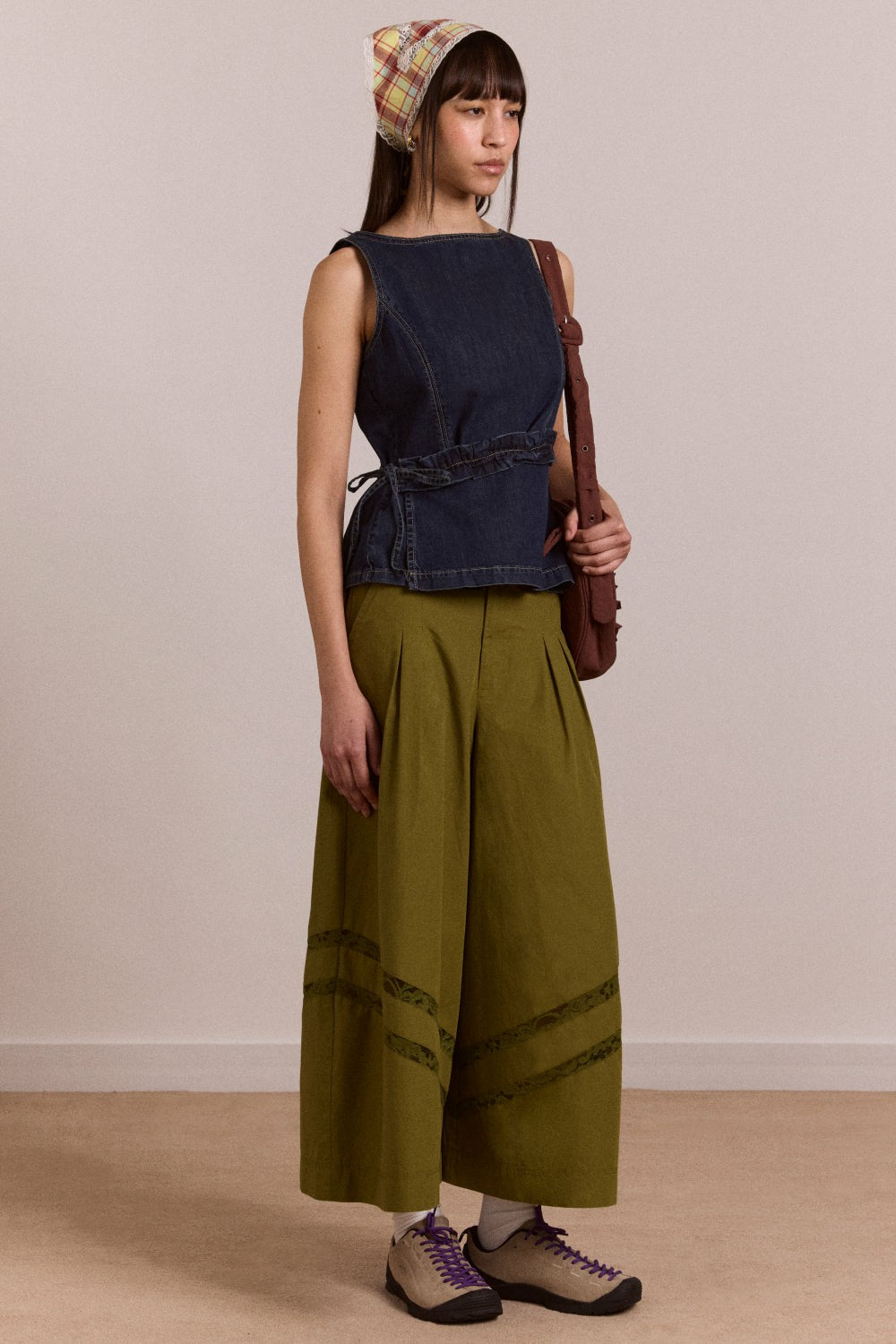 Damson Madder maxime top - dark indigo