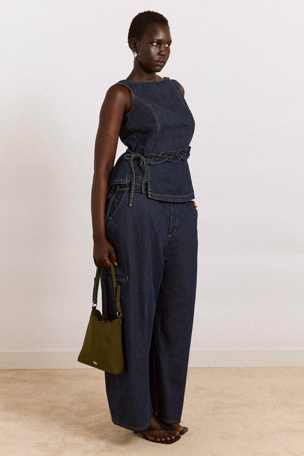 Damson Madder maxime top - dark indigo