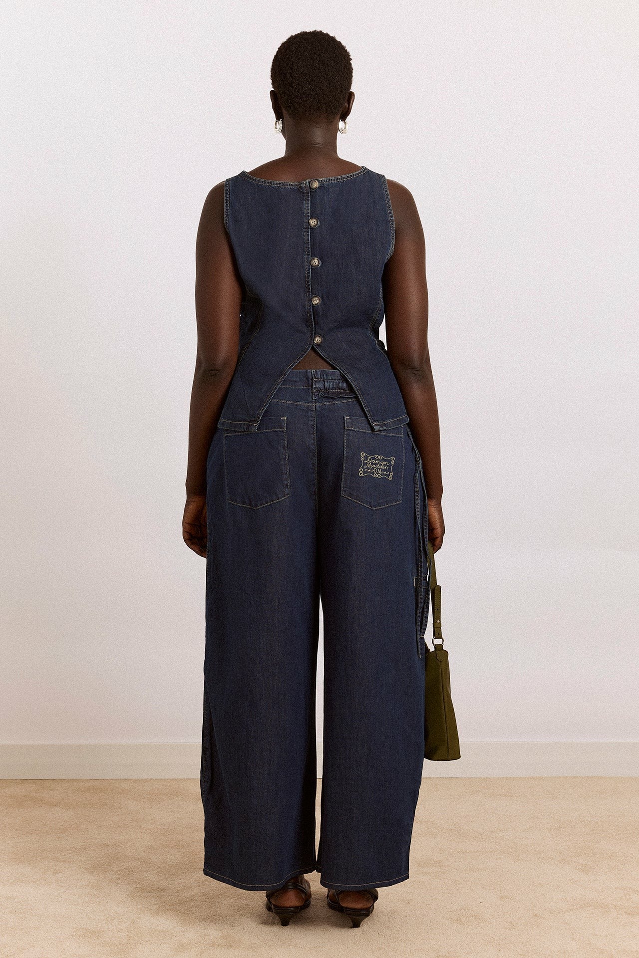 Damson Madder maxime top - dark indigo