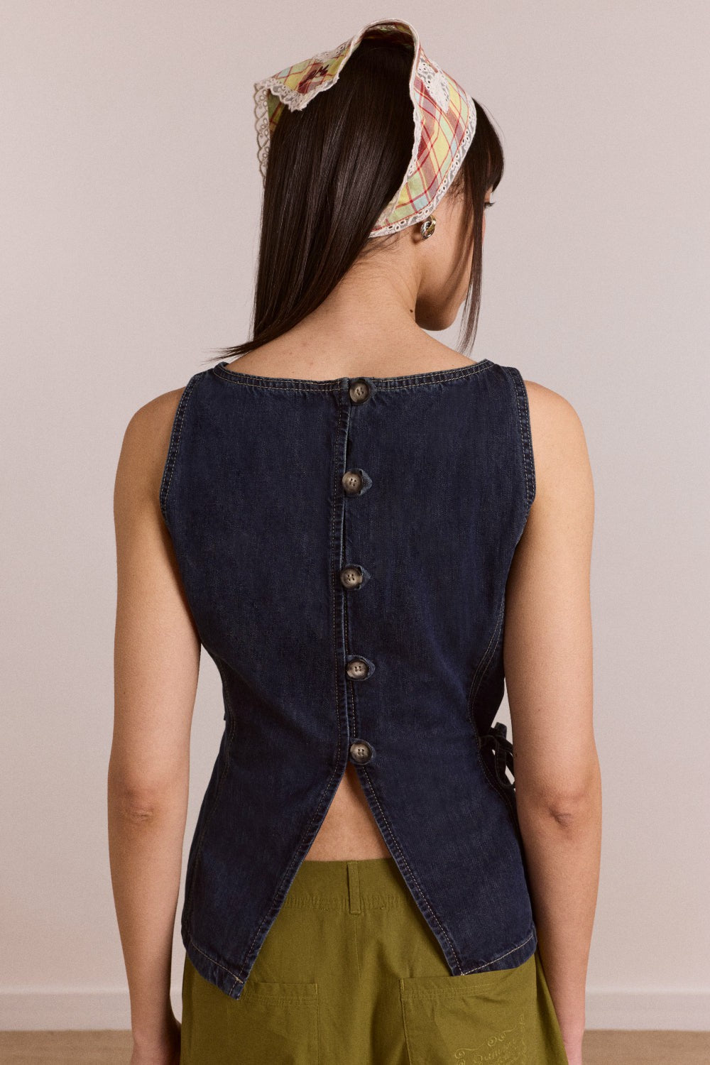 Damson Madder maxime top - dark indigo