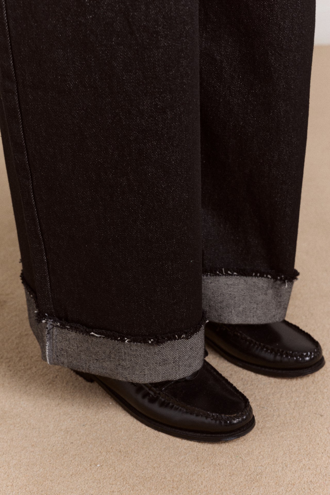 Damson Madder loose fit pascal jeans - black wash