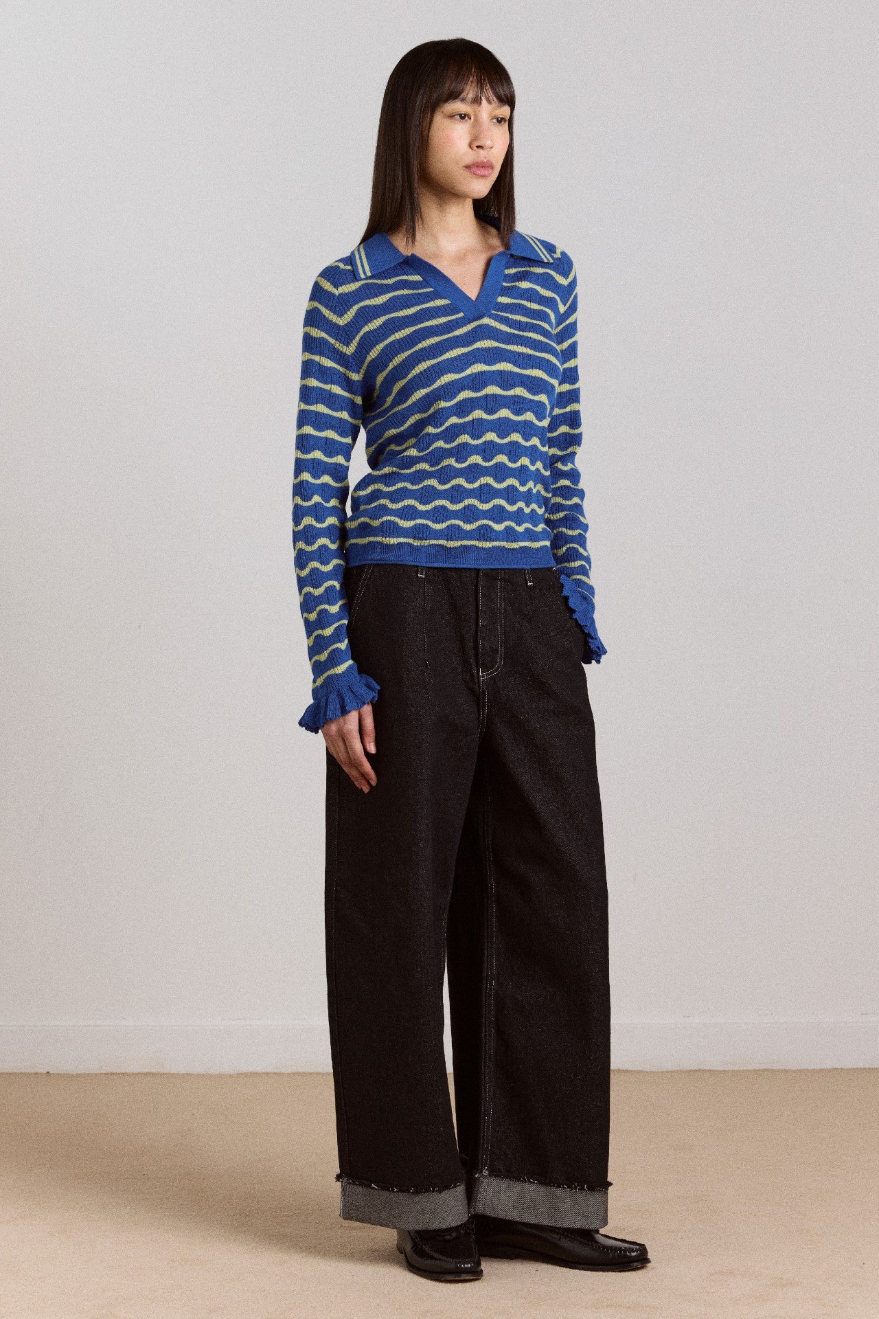 Damson Madder loose fit pascal jeans - black wash