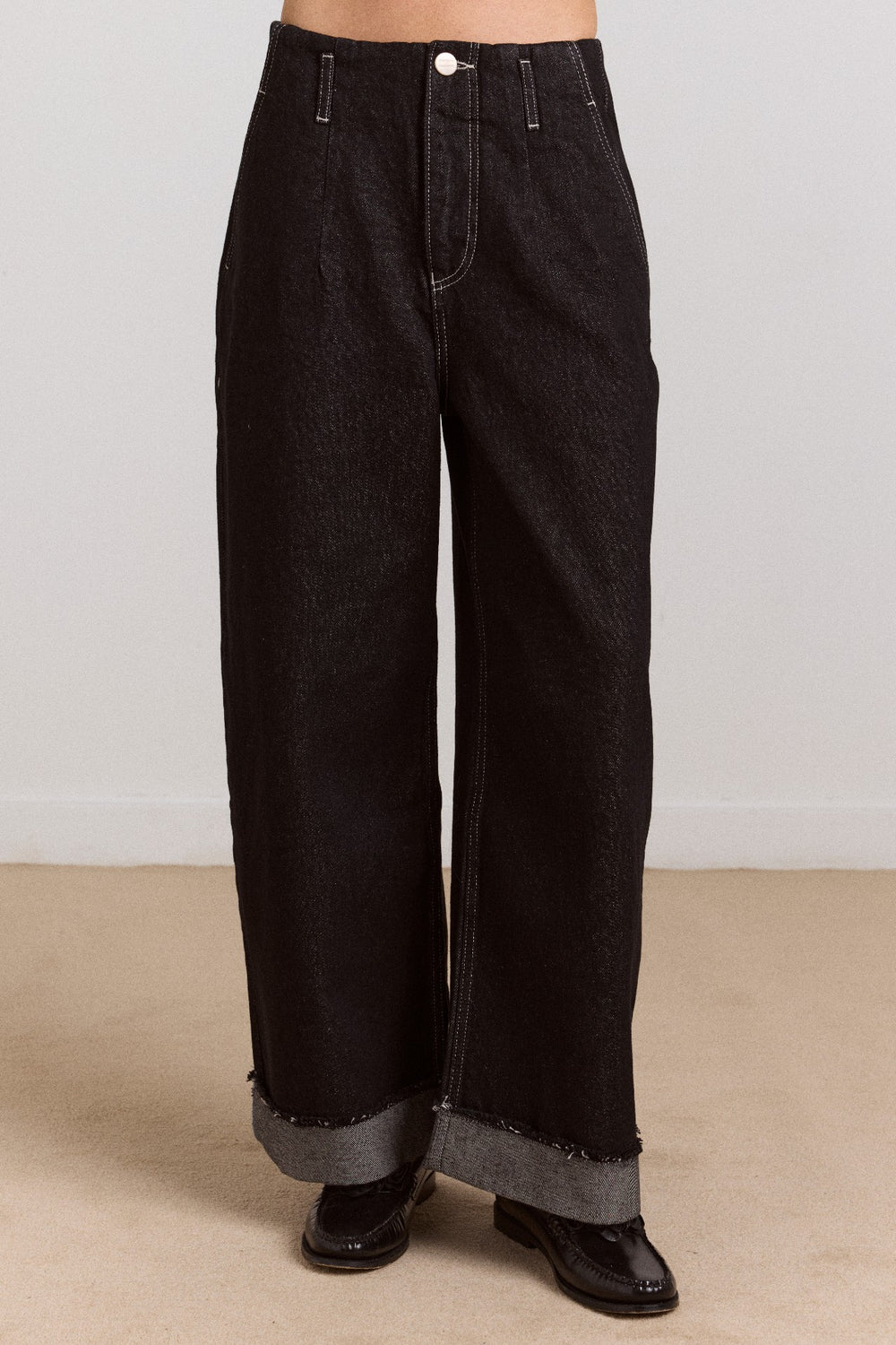 Damson Madder loose fit pascal jeans - black wash