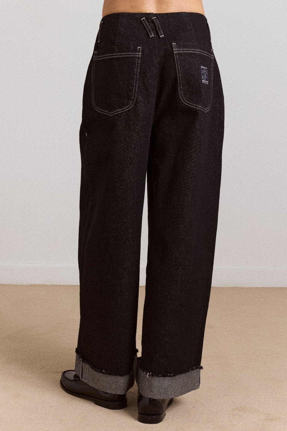 Damson Madder loose fit pascal jeans - black wash