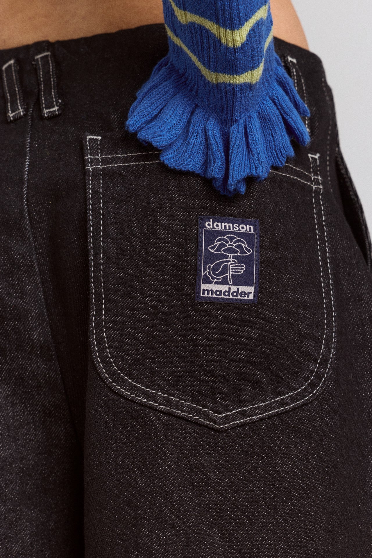 Damson Madder loose fit pascal jeans - black wash