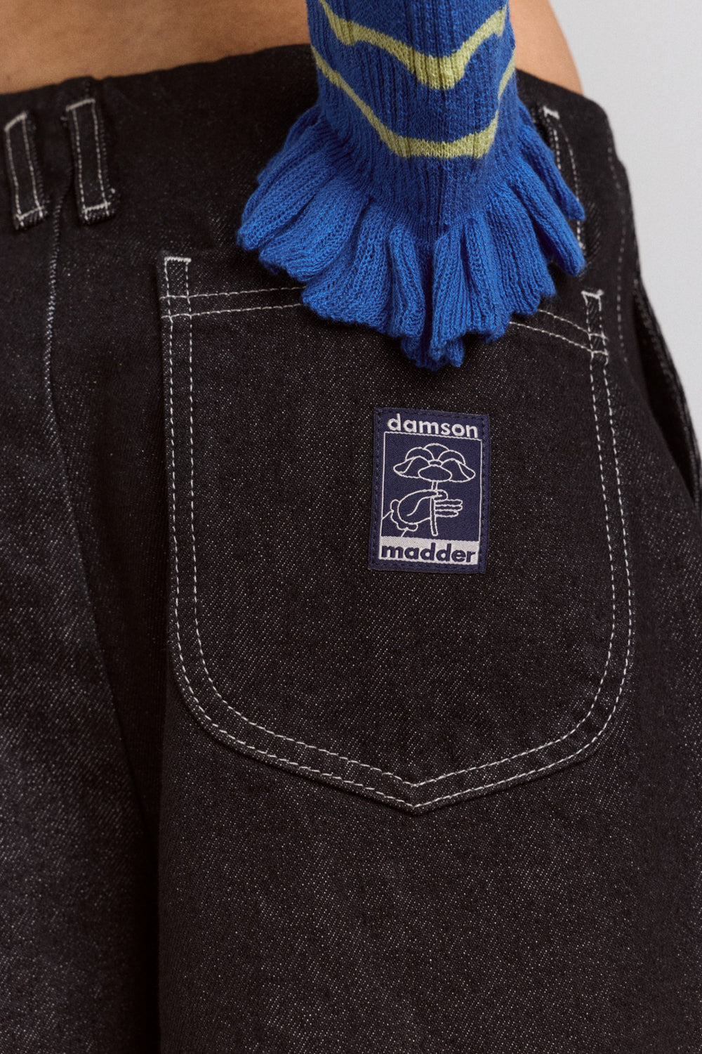 Damson Madder loose fit pascal jeans - black wash
