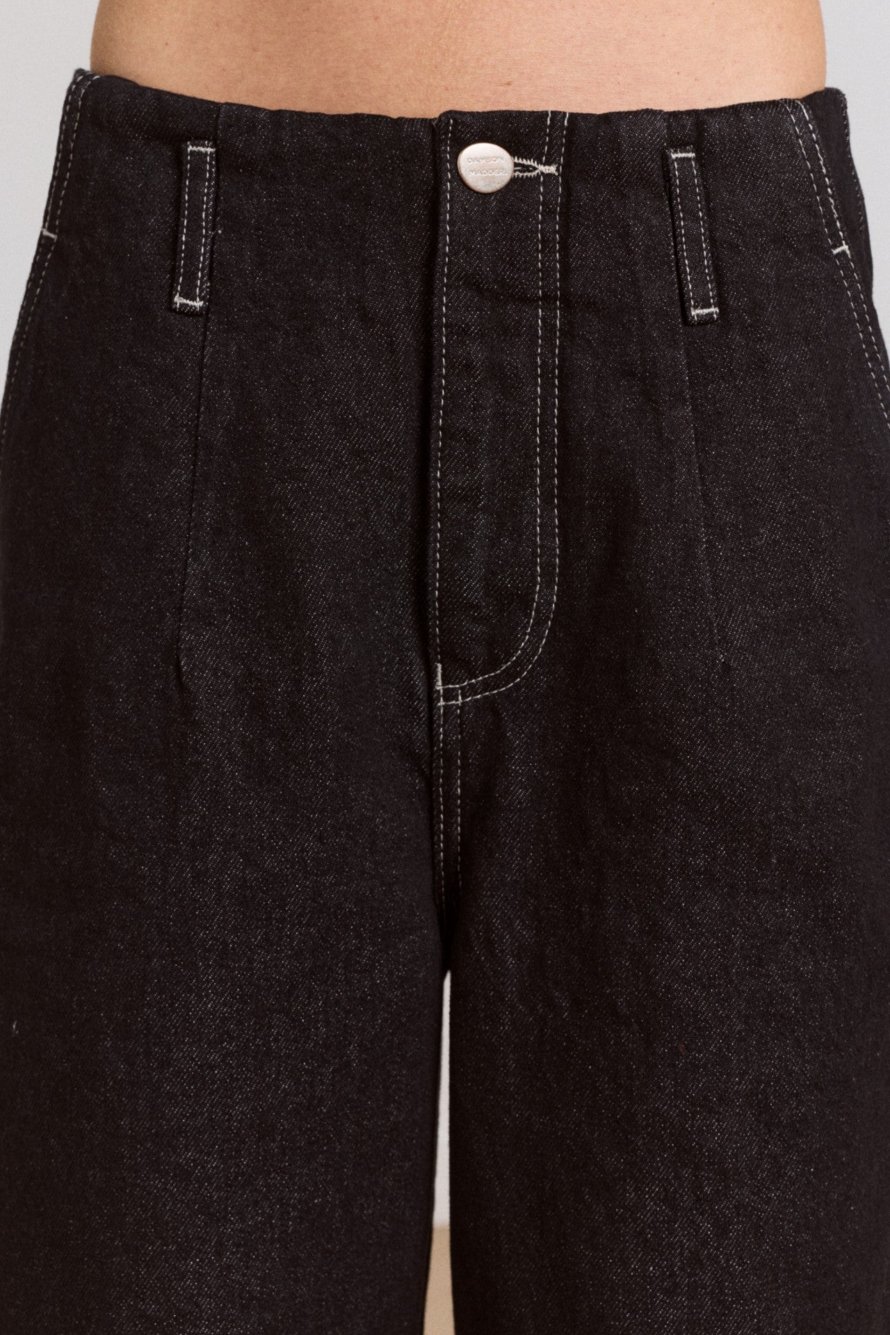 Damson Madder loose fit pascal jeans - black wash