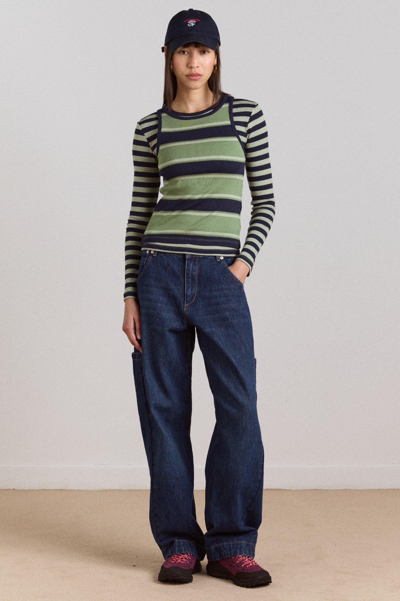 Damson Madder nina jean - authentic mid blue wash