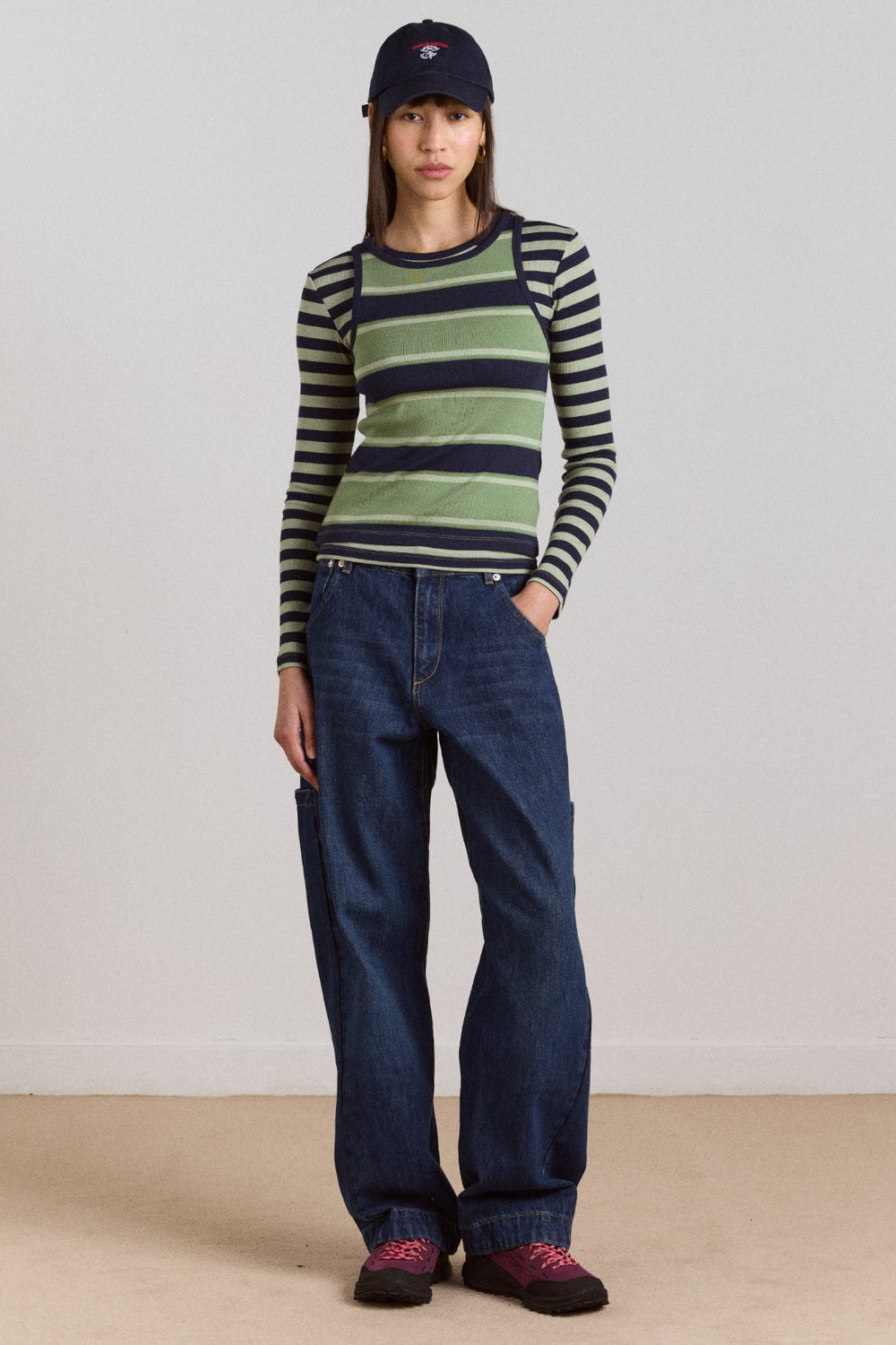 Damson Madder nina jean - authentic mid blue wash