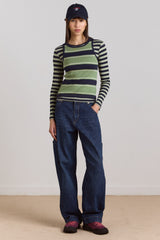 Damson Madder nina jean - authentic mid blue wash