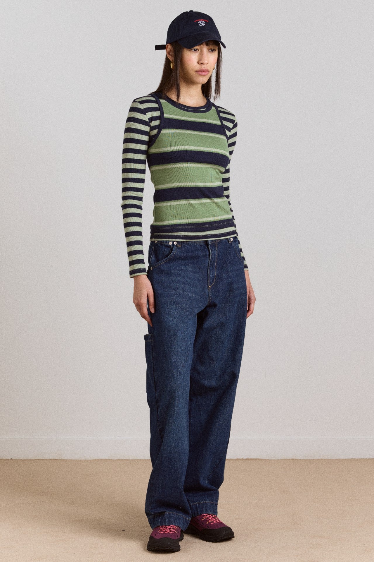 Damson Madder nina jean - authentic mid blue wash