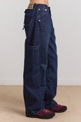 Damson Madder nina jean - authentic mid blue wash