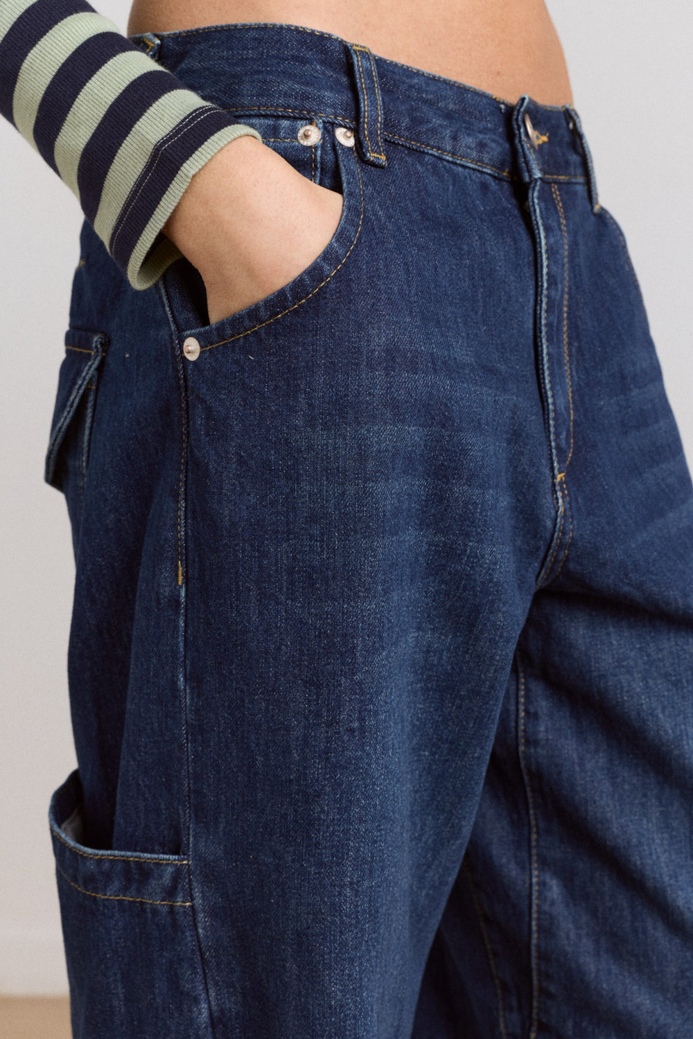 Damson Madder nina jean - authentic mid blue wash