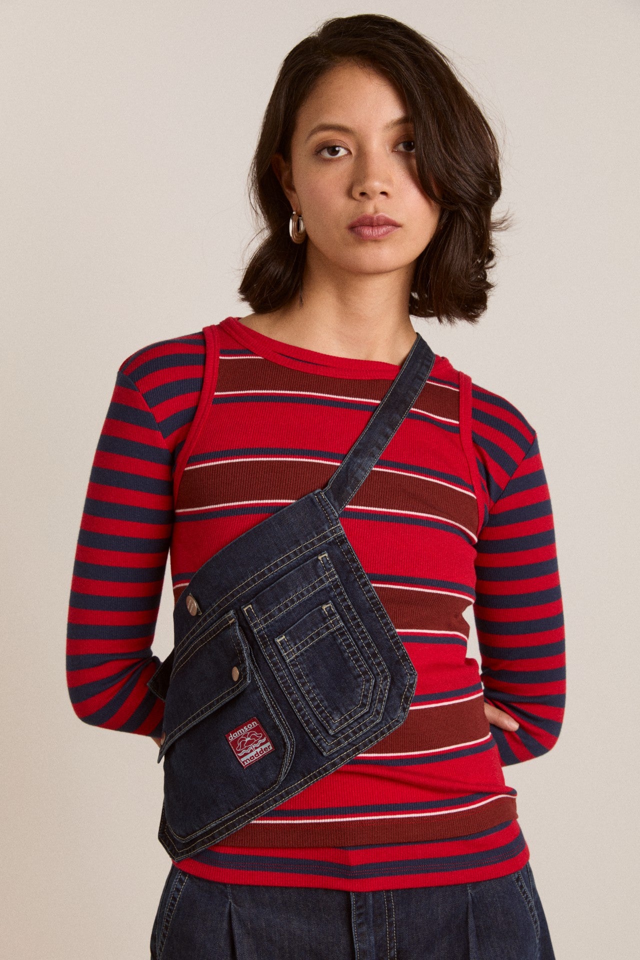 Damson Madder erika jean with bag- neptune wash