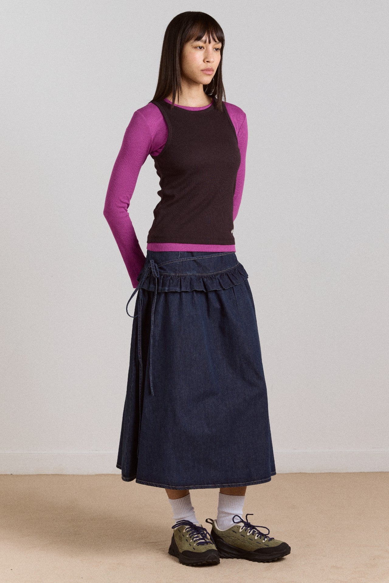 Damson Madder bellamie skirt - dark indigo