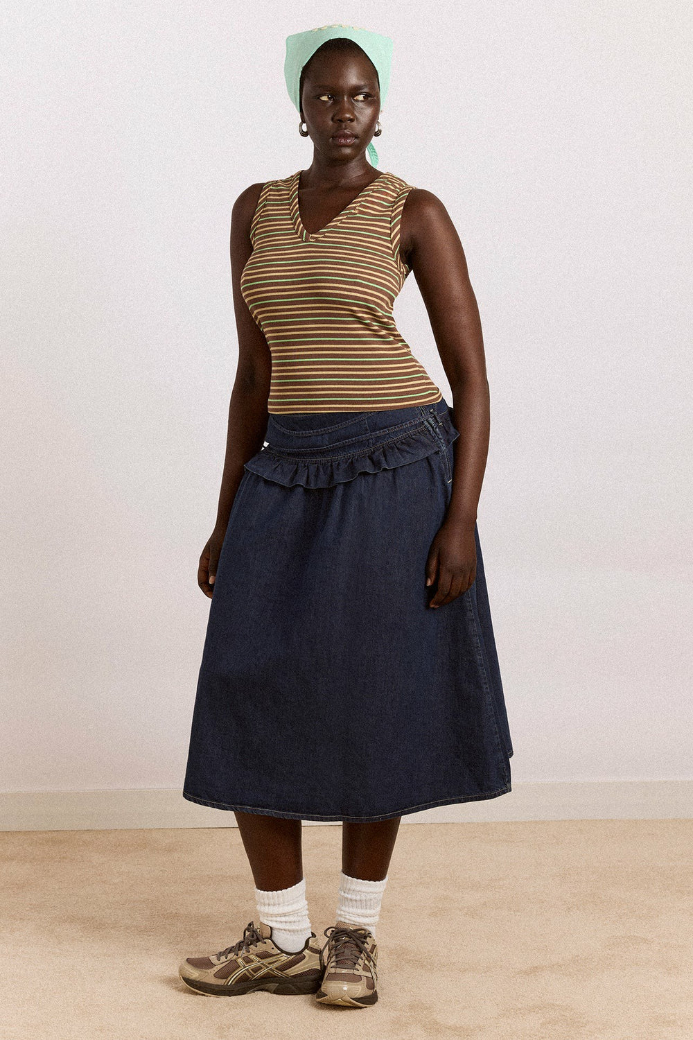 Damson Madder bellamie skirt - dark indigo