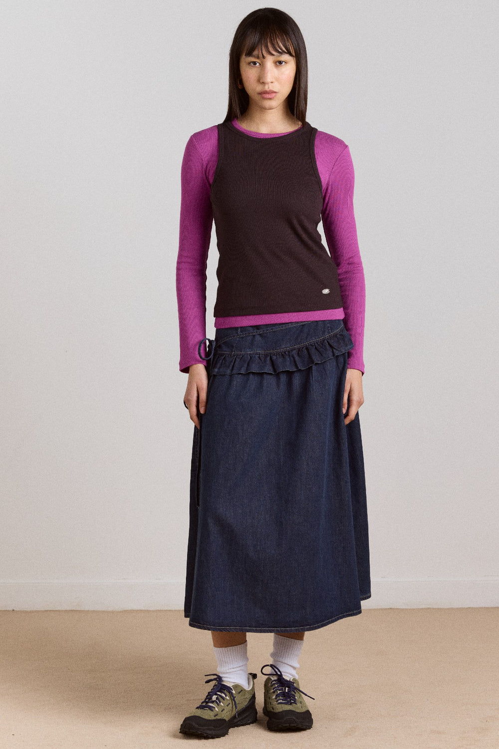 Damson Madder bellamie skirt - dark indigo