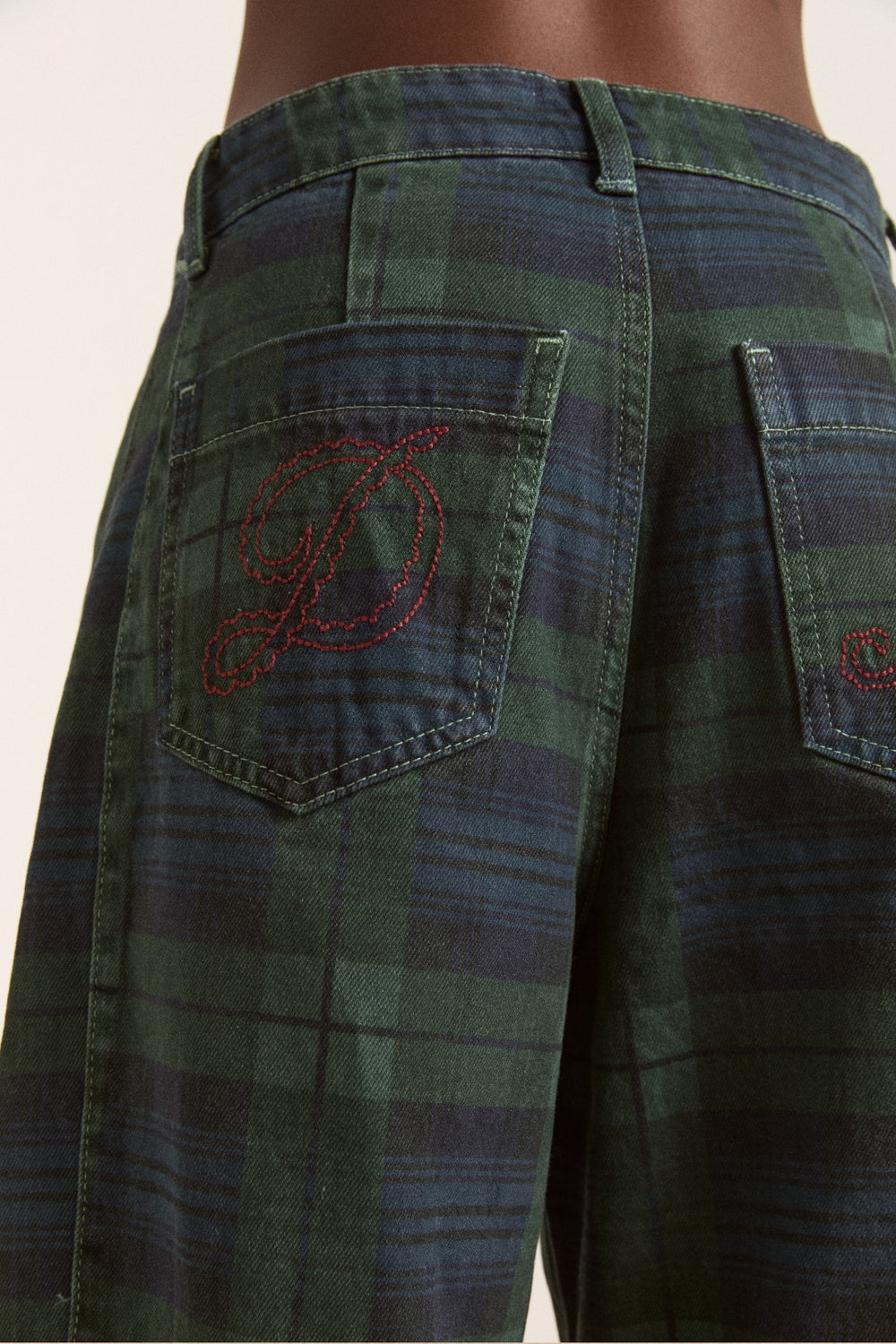 Damson Madder felix jeans - over dye check