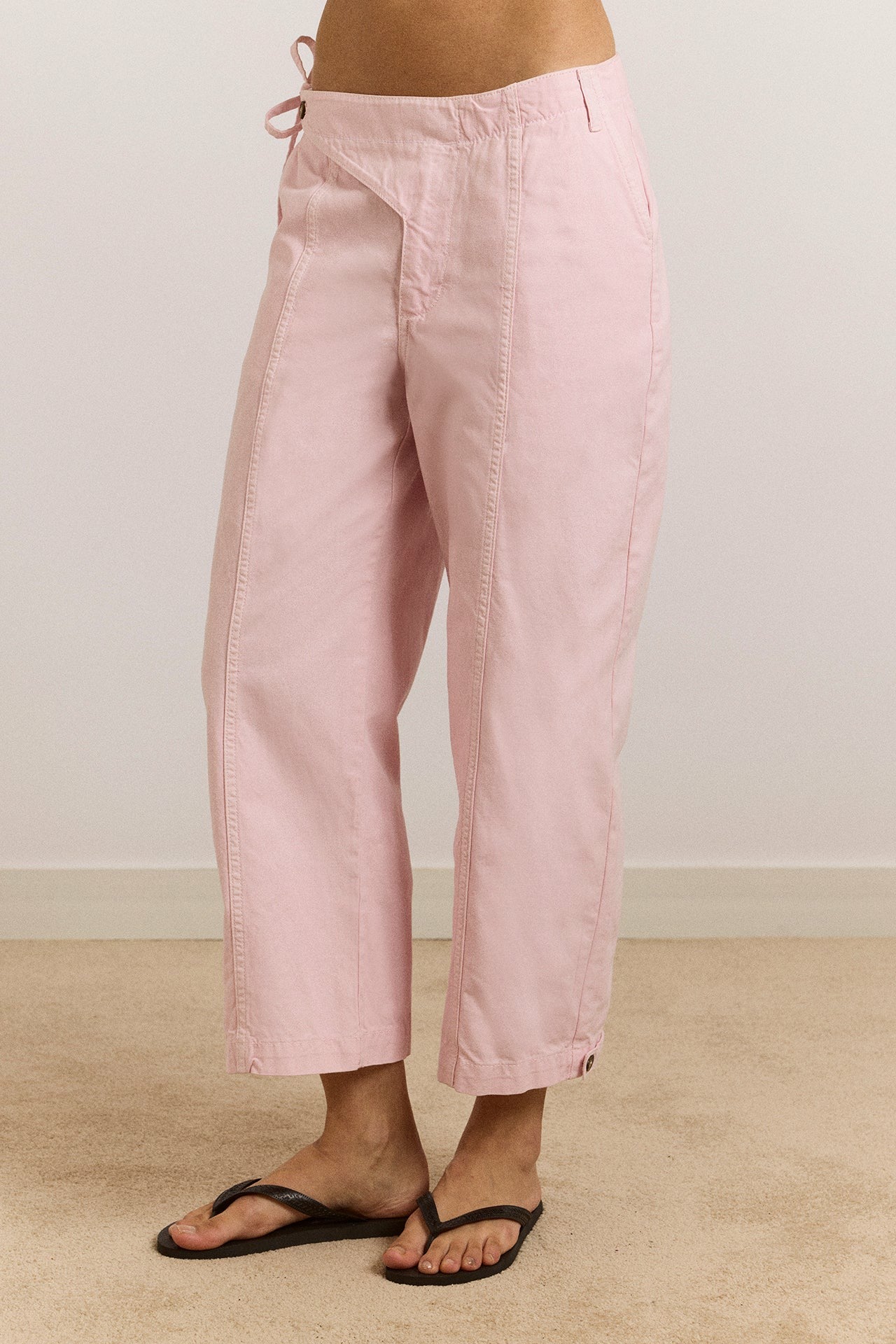 Damson Madder yves capri trouser - pink