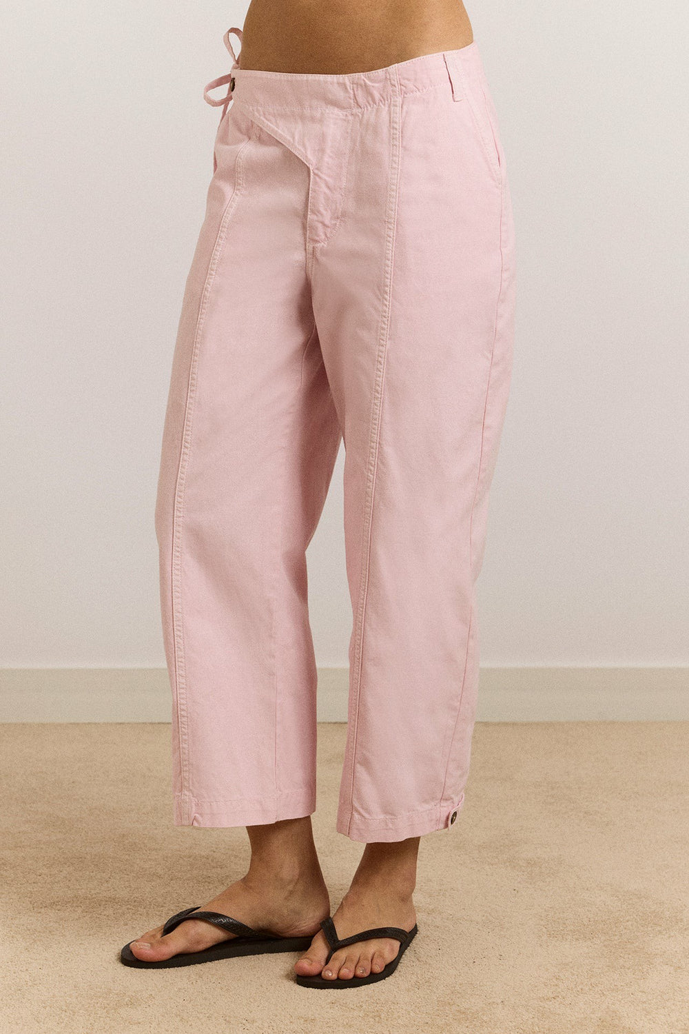 Damson Madder yves capri trouser - pink