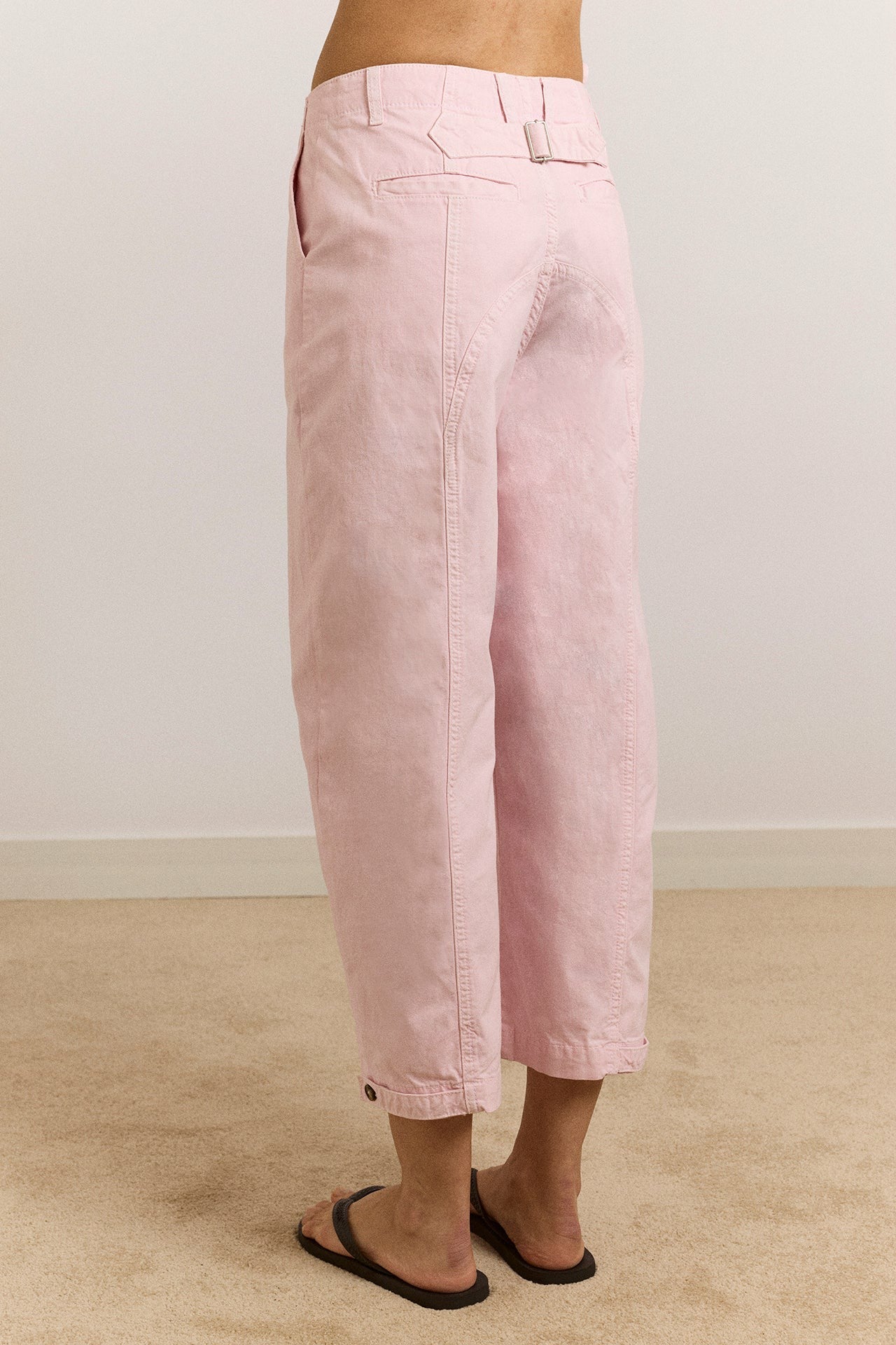 Damson Madder yves capri trouser - pink