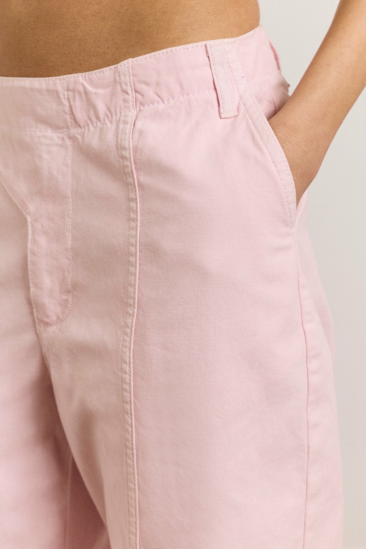 Damson Madder yves capri trouser - pink
