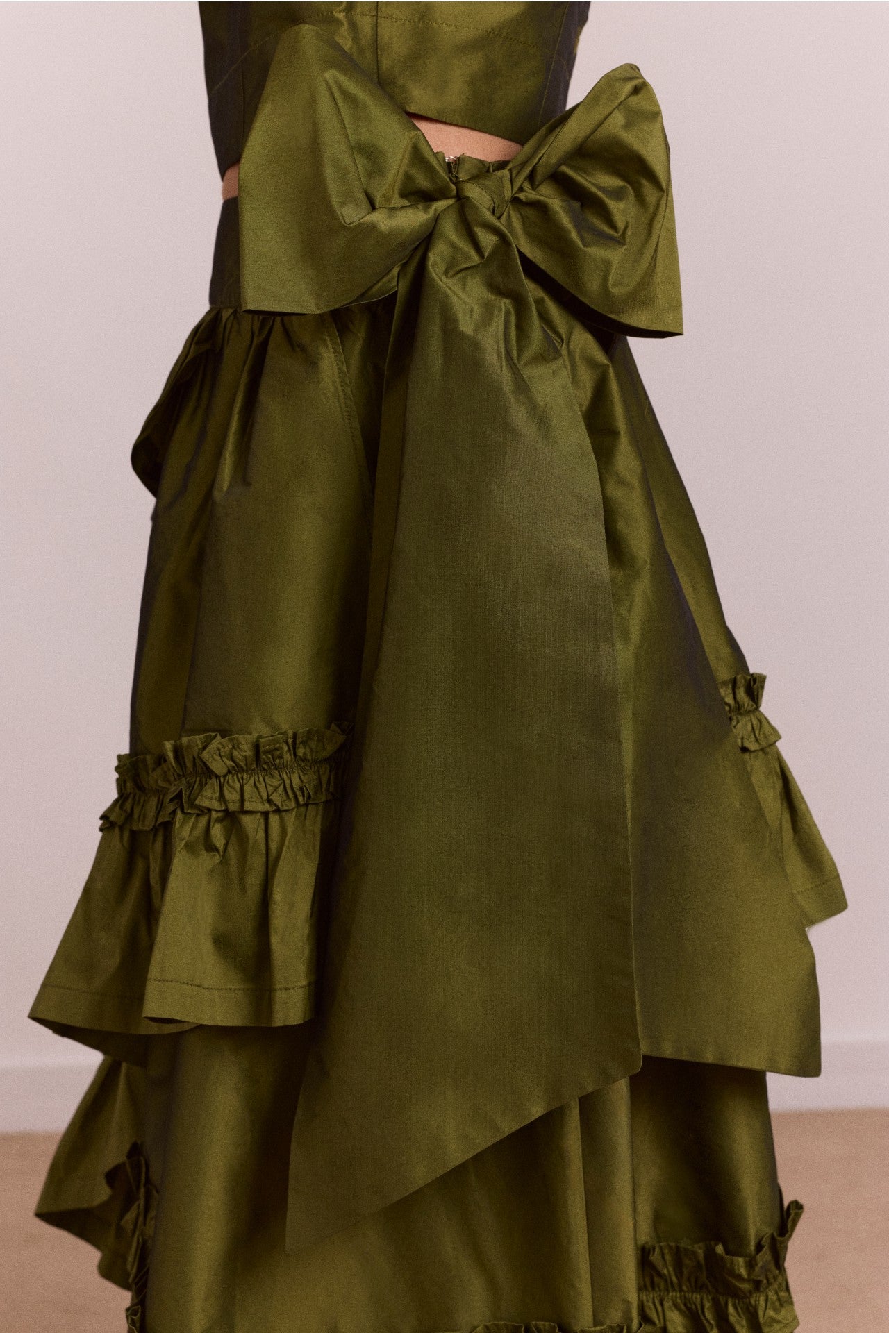 Damson Madder constance midi skirt - olive
