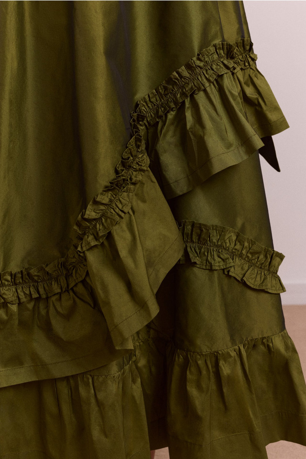 Damson Madder constance midi skirt - olive