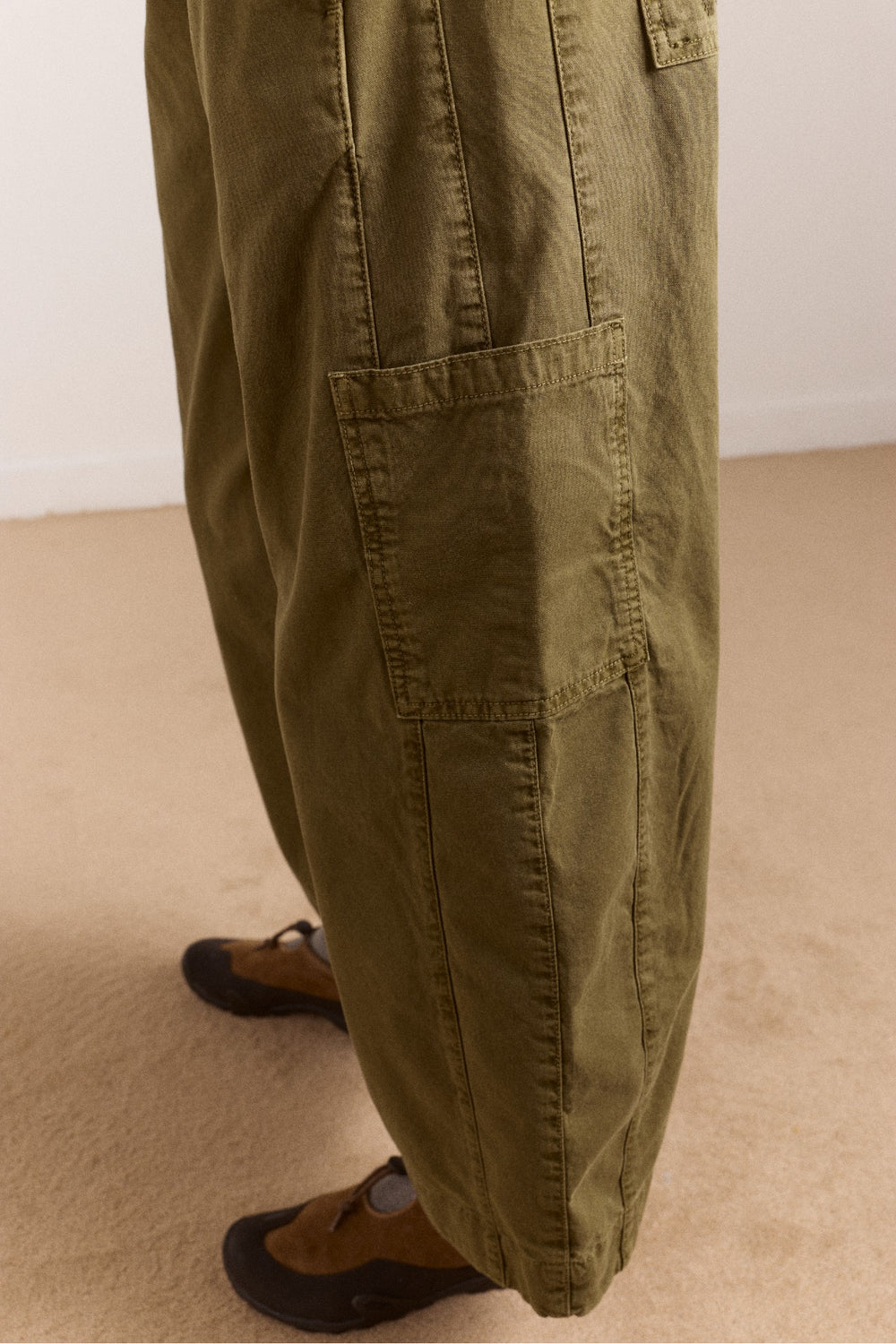 Damson Madder felix twill trousers - olive