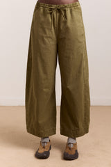 Damson Madder felix twill trousers - olive