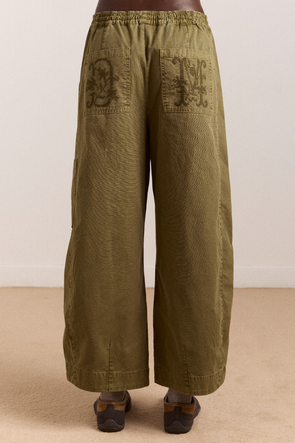 Damson Madder felix twill trousers - olive