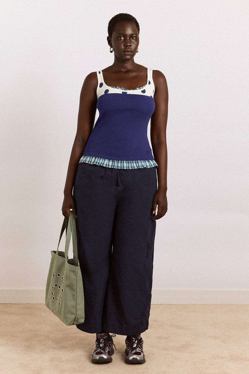 Damson Madder felix twill trouser - navy