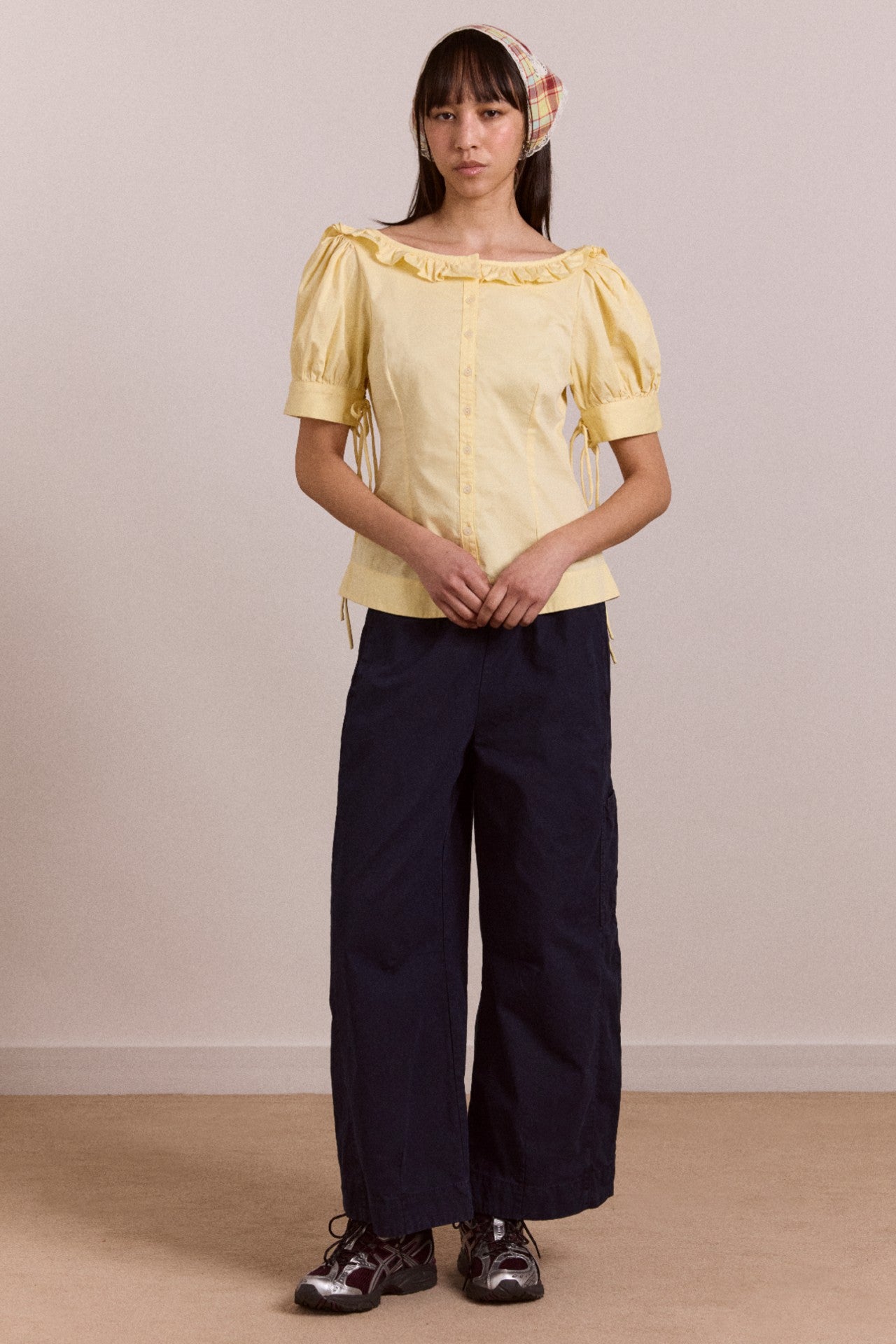 Damson Madder felix twill trouser - navy