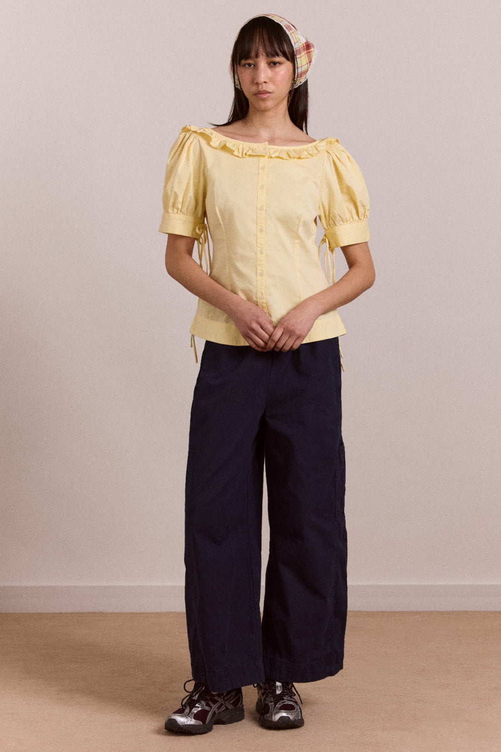 Damson Madder felix twill trouser - navy