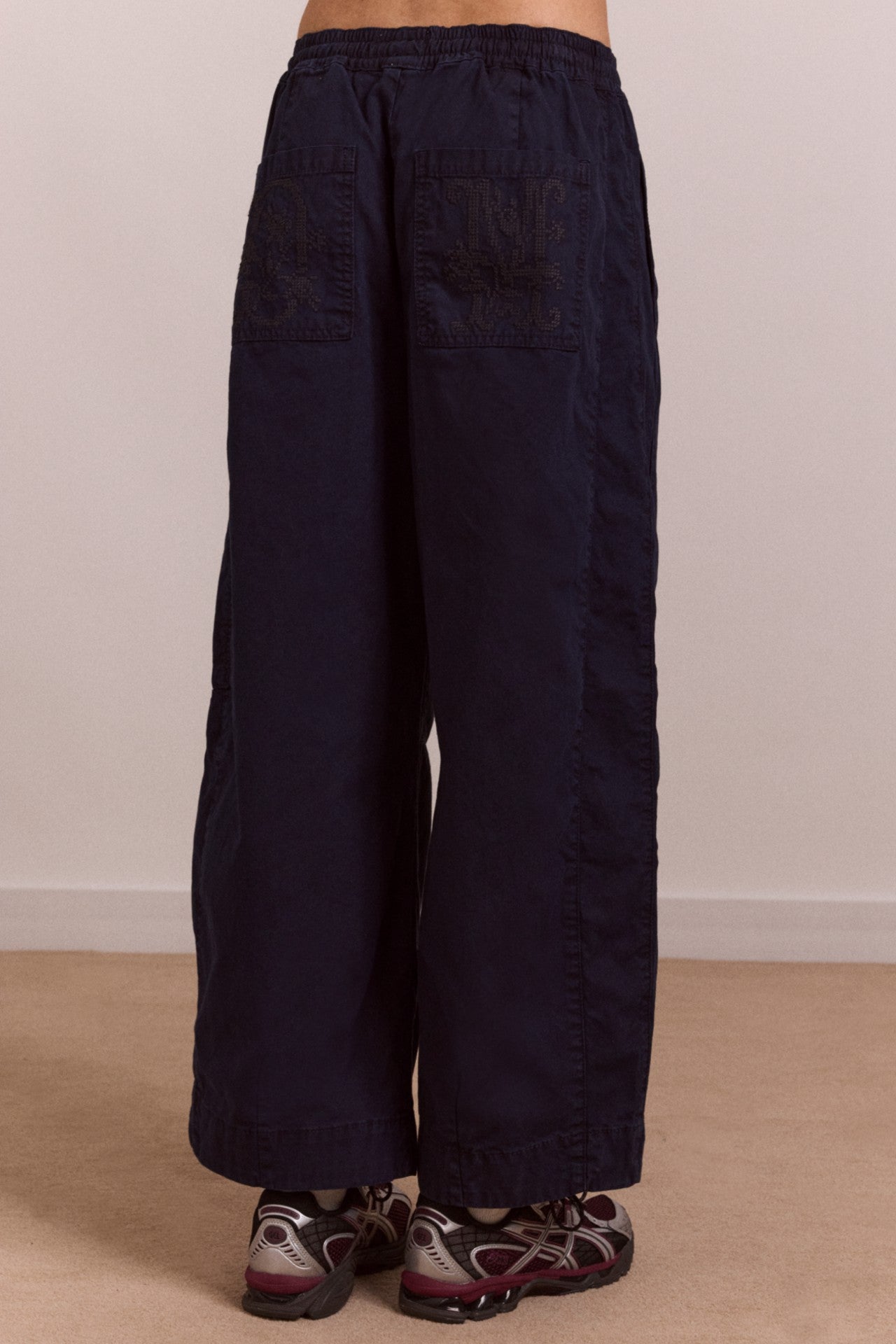 Damson Madder felix twill trouser - navy