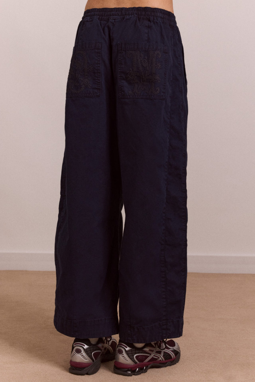 Damson Madder felix twill trouser - navy
