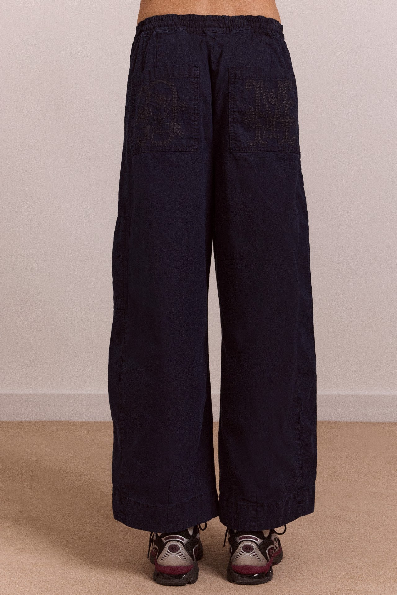 Damson Madder felix twill trouser - navy