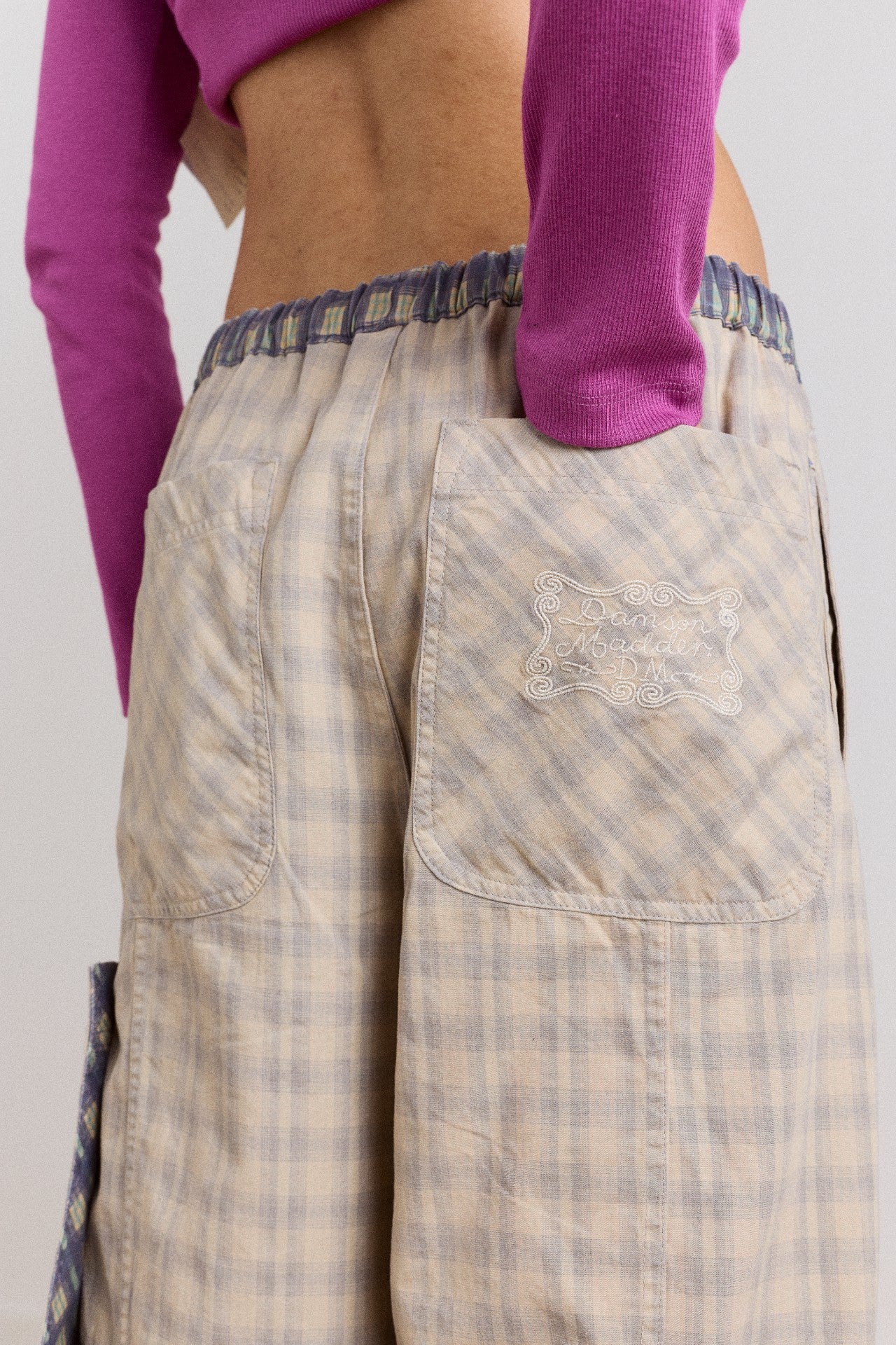 Damson Madder tomasina reversible utility trouser