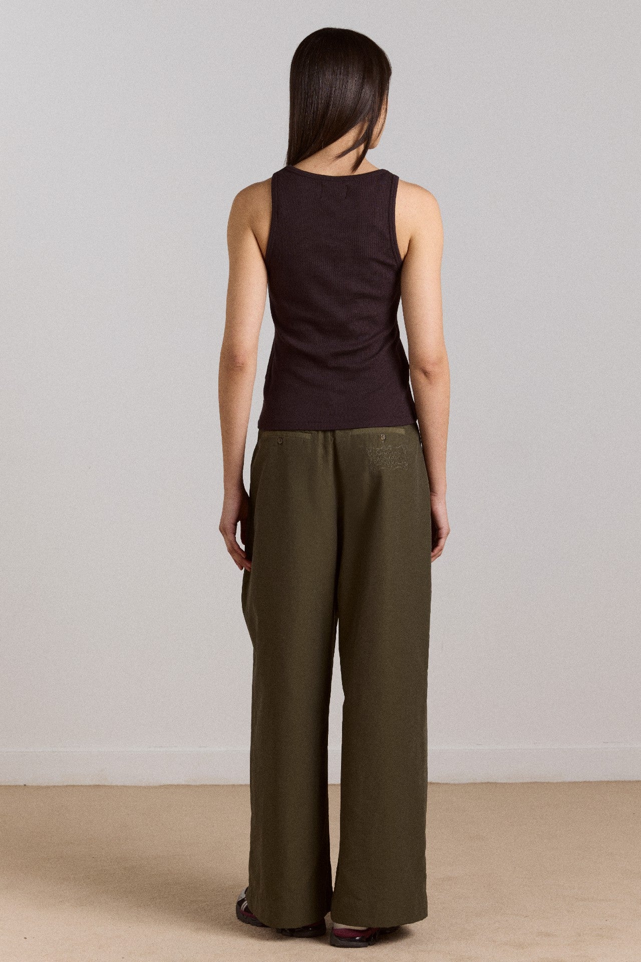 Damson Madder fabia trouser - khaki