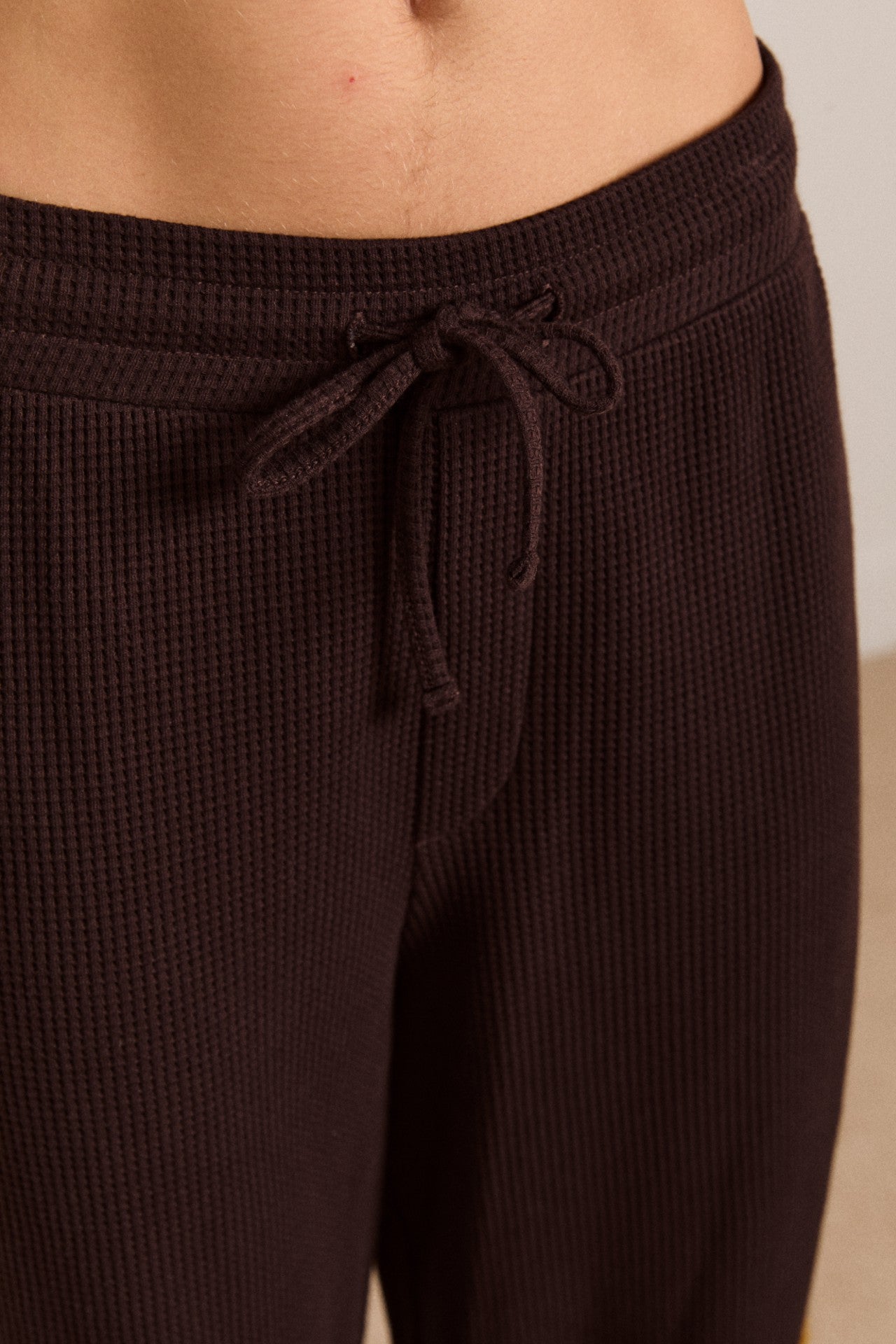Damson Madder piper waffle jogger - chocolate