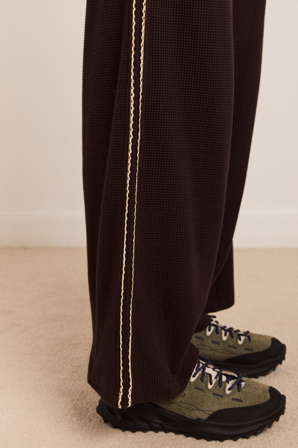 Damson Madder piper waffle jogger - chocolate