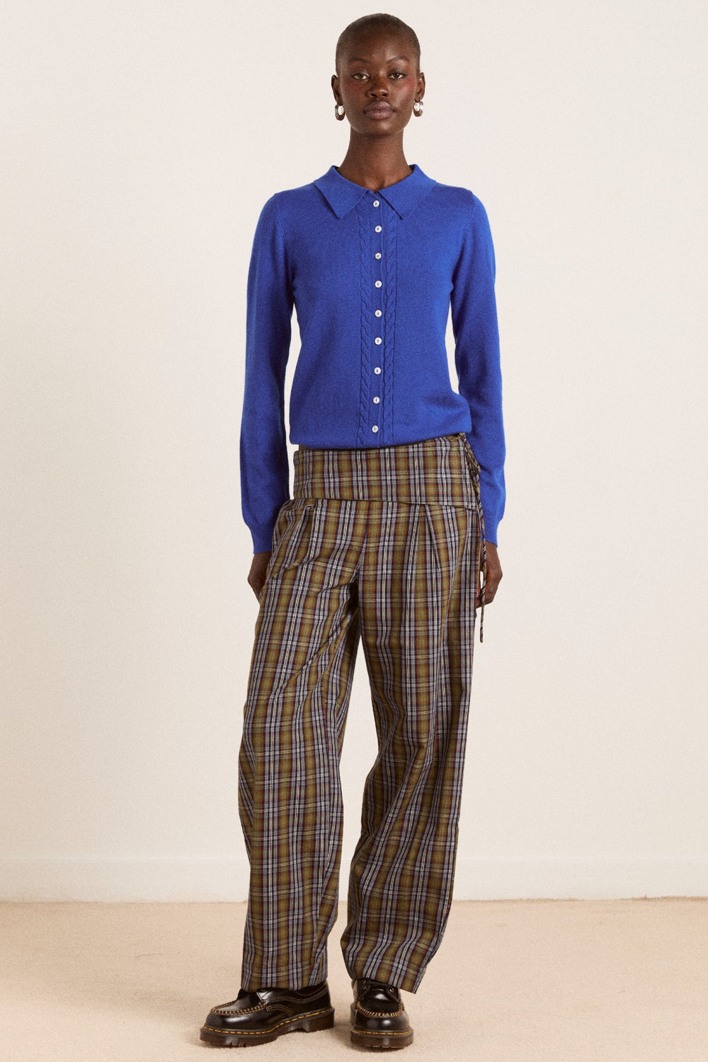 Damson Madder fia trousers - multi check