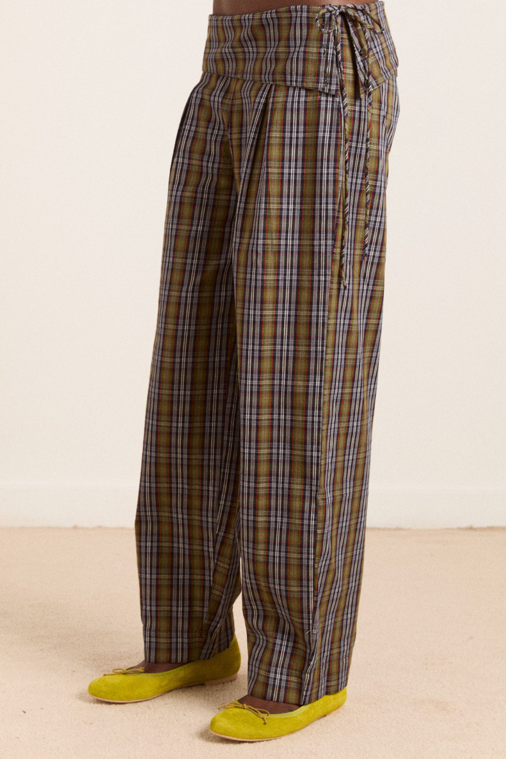 Damson Madder fia trousers - multi check