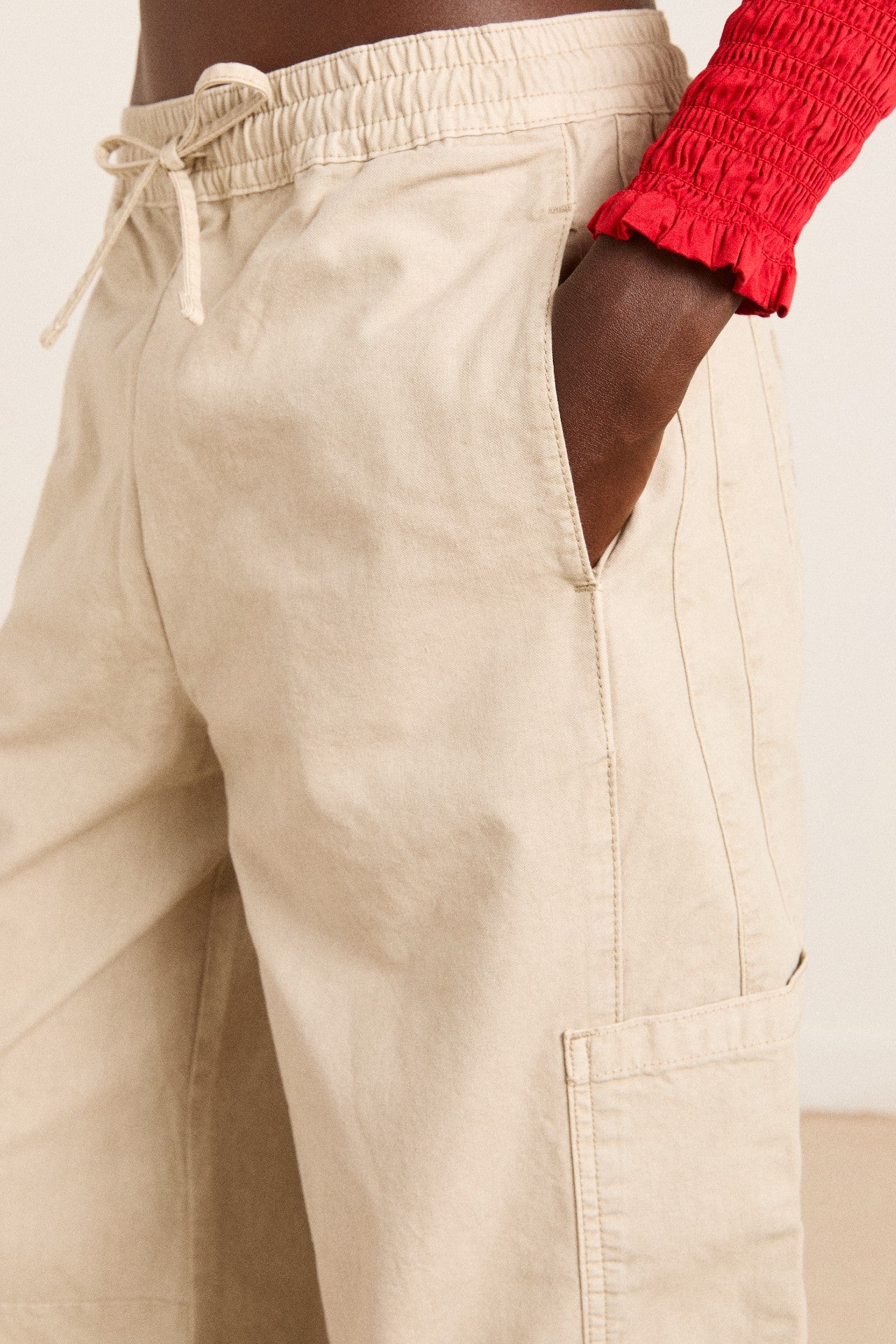 Damson Madder felix twill trouser - stone